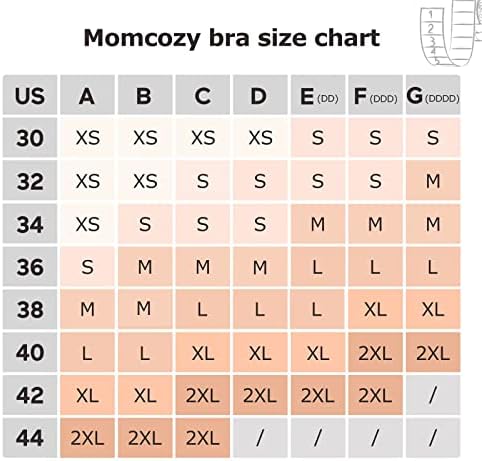 MOMCOZY Hands Free Pumping Bra 2 pacote, alças ajustáveis ​​de mama de retenção e sutiã de enfermagem