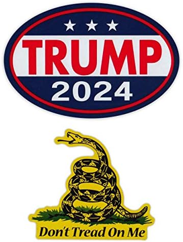 Donald Trump 2024 e Gadsden Bandle Snake Magnet Bundle