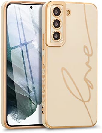 Ralevo para a capa de caixa de luxo Samsung Galaxy S21 Fe 5g de luxo, capa de telefone cardíaca fofa, capa de para -choques à prova de choque TPU com proteção de câmera completa, estojo eletroplinado para mulheres meninas, preto