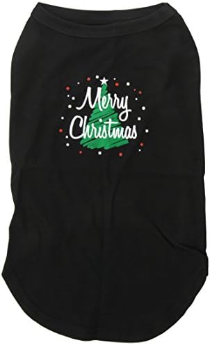 Mirage Pet Products Pet 18 polegadas Scrible Merry Christmas Screenprint Shirts para animais de estimação, xx-grande, preto