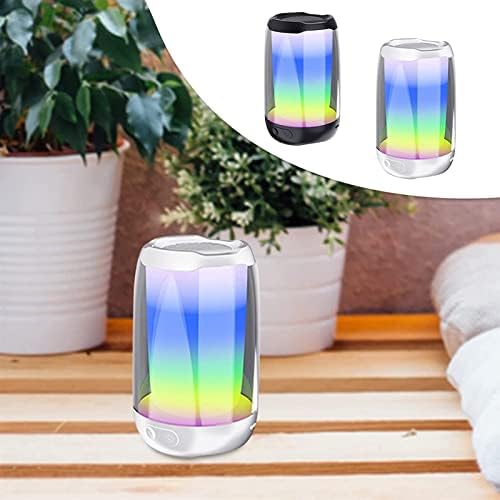 Alto -falantes bluetooth portáteis lippsy portátil com pisca -piscar colorido, suportando cartas tf tocando decoração de escritório