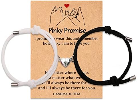 Bracelete de promessa mindacy magnética de Ysshin para casais pulseras para parejas distance amizade casal de casal de combinação de pulseiras para casais melhores amigos