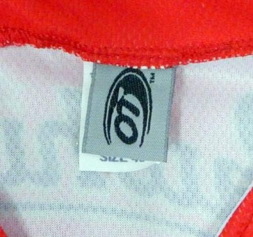 Visalia Rawhide Marty Herum #26 Game usou Red Jersey 90s Nickelodeon HT 127 - Jogo usou camisas MLB