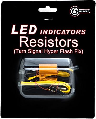 KRATER LED BULB LOAD Resistores Flash Turn Signal Fix compatível com Harley Davidson XL Sportster v Rod Hugger 883