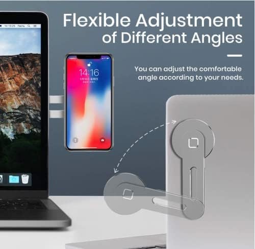 APORIA - Compatível com MagSafe iPhone 14 13 12 Suporte de montagem lateral para laptop Computador EV Monitor Extender Braço magnético para tela dupla