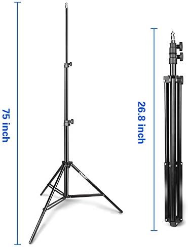 Stand Light EMART, fotografia de 6,2 pés significa estúdio de vídeo fotográfico, fundo, HTC Vive, SoftBox, Refletor, etc.
