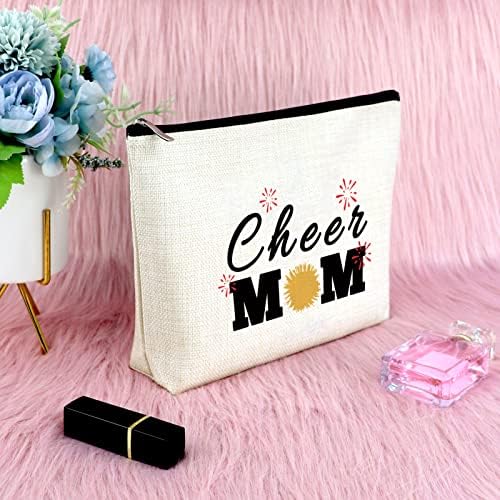 Cheer Mom Gift Makeup Bag Presente de líder de torcida para mulheres Cheer Treinador Presente Cheerleading Saco de Cosmético Time