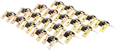 40pc Mini dobradiças de primavera de fechamento auto-fechado para jóias copos de jóias Caixa de madeira Caixa de presente de madeira de dobradiças decorativas Móveis acessórios