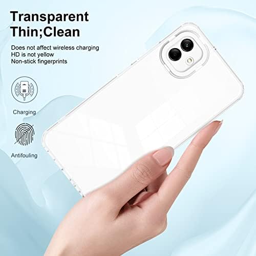 Caso de proteção Caso de proteção Caso para Samsung Galaxy A04, estojo de corpo inteiro transparente capa de telefone, capa