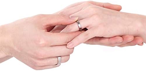 Anéis de titânio Tigrado 4mm 6mm 8mm 10mm de casamento em conforto Fit Matte para homens Mulheres Tamanho 3-15
