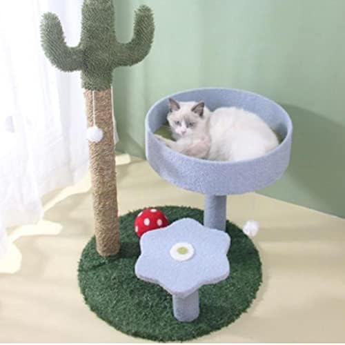 N/A Cactus Cat Tree Cat Salbing Tower Pluxh Plushinha Cat Scratch Posts Cave Toy Toy Indoor Cats Atividade