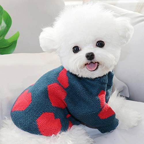 Suéter de cachorro hjkogh roupas de inverno de inverno para cães pequenos cães de natal tricô roupas de cachorro