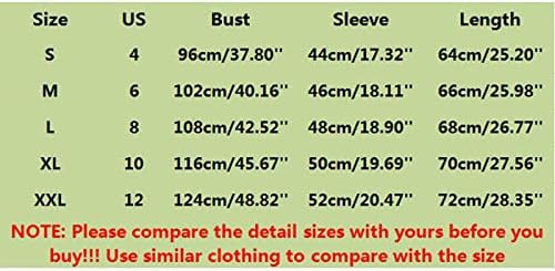 3/4 de túnica de manga para mulheres, Floral Impresso 3/4 Manga Camisetas de pescoço com tamanho confortável para mulheres