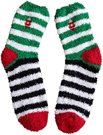 Meias de Natal Árvore de Natal Floco de neve Snow bow Bow Algody Meocks Novelty padrões coloridos meias de natal meias quentes