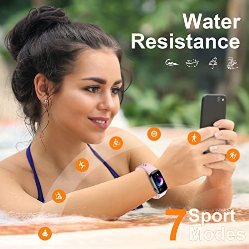 Rastreador de fitness mgaolo, relógio inteligente com o monitor de oxigênio no sangue do sono, relógio de atividade à prova d'água