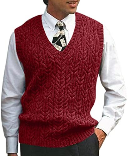 Suéter de coletes de malha masculina grge beuu, caça de outp de pescoço slim slim fit