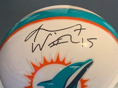 Albert Wilson Miami Dolphins assinado Mini Capacete - Mini Capacetes NFL autografados