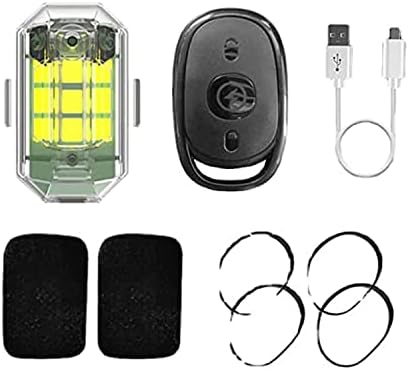 Alto brilho LED LUZ STROBE, LED MULTIPUSUSO LED Light Light Protector 7 Cores Mini Iluminação recarregável USB, Luzes traseiras anti-colisão para aeronaves de moto voador de moto