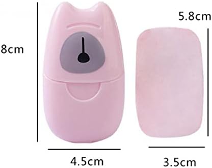 ZCMEB Mini Sabão de viagem descartável Lavagem de banheira de mão Limpeza portátil de papel espumante portátil lençóis perfumados