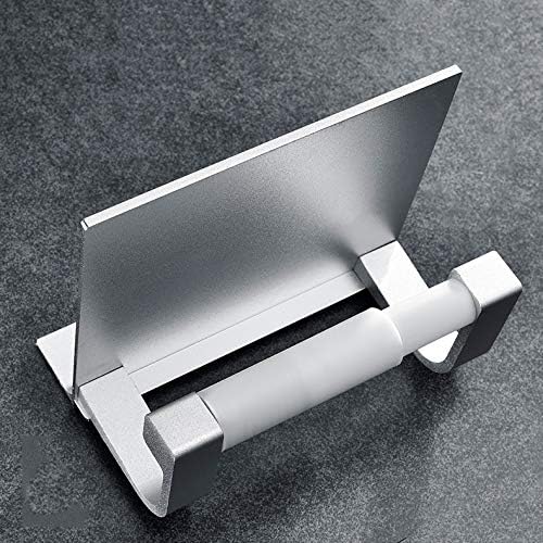 KLHHG Titulares de papel higiênico Espaço Alumínio de alumínio Multifunção Prateleiras de toalhas de banheiro com suporte