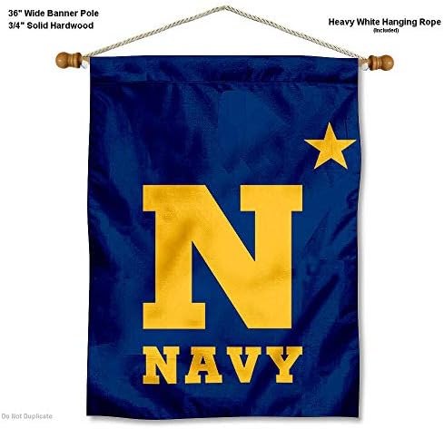 Banner de dupla face da Marinha dos EUA e Banner de Madeira Conjunto de Pólo