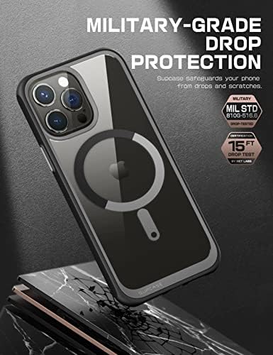 Supcase Unicorn Beetle Mag Series Case para iPhone 14 Pro Max 2022 Slim Celular Caso Clear Caso Caso Premium Proteção Tampa traseira