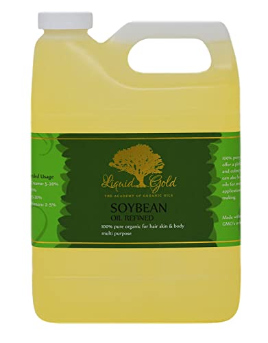 Gold líquido 32 FL.OZ Premium Soy Bean Oil Pure & Organic Hair unhas Cuidados de saúde