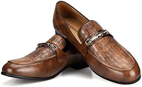 Meijiana Moda Masculina Classic Faux Leather Loaffers and Weeding Shoes para homens