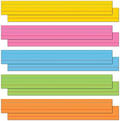 Tiras de frases coloridas Astrobrighs, 3 x 24, 65 lb/176 gsm, variedade de 5 cores, 100 contagem