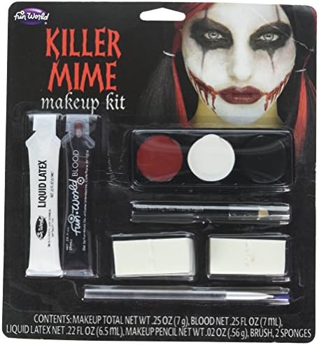 Kit de maquiagem MIME KILLER, 52222KM, MUNDO DIVERTIDO