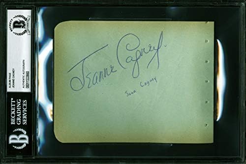 Jeanne Cagney Yankee Doodle Dandy Authentic assinou 4.5x5.75 Página de álbum Bas