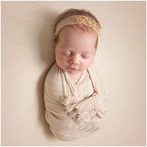 EDERA Recém -nascido Fotografia Props envolve fotos de fotos de fotos infantis de fotos posando textura malha com suéter de waffle
