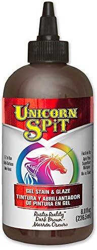 Unicorn Spit 5771012 Gel Stain & Glaze, Rustic Reality, 8 onça de garrafa, variada