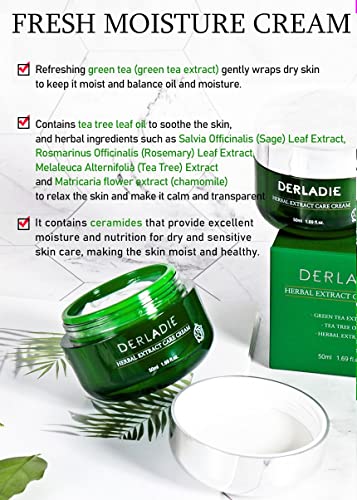 Derladie Herbal Extract Care Cream 50ml / 1.69fl.oz verde