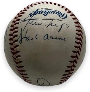 3000 Membro do clube de sucesso Autographed Baseball Willie Mays Hank Aaron Stan Musial JSA - Bolalls autografados