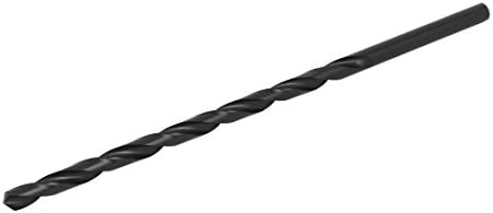 Aexit 10mmx250mm HSS Tool Holder Flautas duplas Free reto Twist Drill Drill Drilling Tool Black Modelo: 85AS174QO91