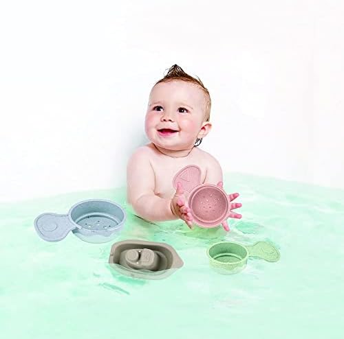 Bath Toys Flutuating Boats com colher de banho, 11 PCs Bathtub Mold Bath Bath Toy para bebês Toys Water Toys Presente de aniversário