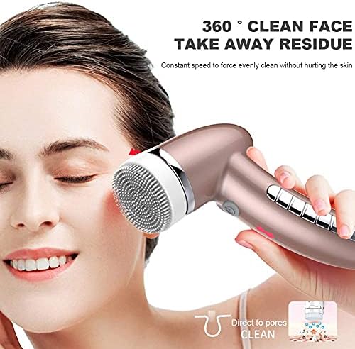 Lavador de limpeza facial lavadora de face, escova de rotação de rotação elétrica IPX7 Impermeável USB Recarregável Limpador