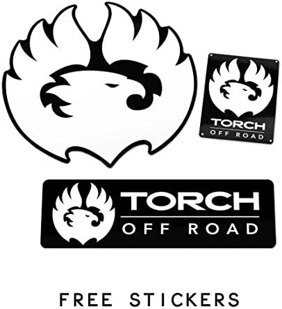 Torch 3 Frente 2 Kit de elevador de nivelamento traseiro para 1995-2004 Toyota Tacoma 2WD 4WD TRD SR5 - Modelos com 6 Padrão