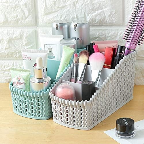 Caixa de armazenamento de cosméticos Caixa de armazenamento para maquiagem 7 'x 4' x 4 'Organizador cosmético para caixa de armazenamento cosmético de banheiro de várias camadas com tampa