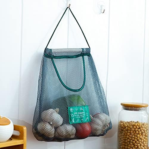 Aoofhanging vegetal e saco de armazenamento de frutas Cozinha de cozinha