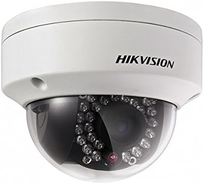Hikvision HD Smart 4 megapixels Poe Dome IP Câmera de vigilância ao ar livre, lente de zoom de 2,8 mm-12mm, branco