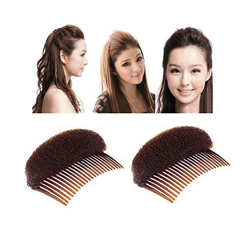 2pcs esponjas almofada de cabelo encantador bump up volume inserções de cabelo pente de cabelo inserções de cabelo fabrica