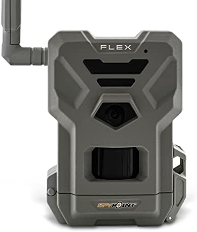 Câmera de trilha celular do SPYPONT Flex-Dual-SIM LTE, Vídeos de 1080p, fotos de 33MP, Flash infravermelho de LED de
