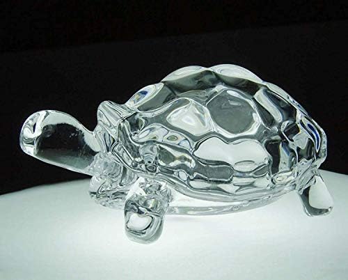 Fengshui vastu chinês Turtle de cristal transparente original para a paz e prosperidade Presente de sorte de melhor saúde