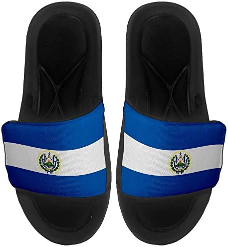 Sandálias/slides de lesão/slides expressos para homens, mulheres e juventude - Bandeira de El Salvador - bandeira de El Salvador