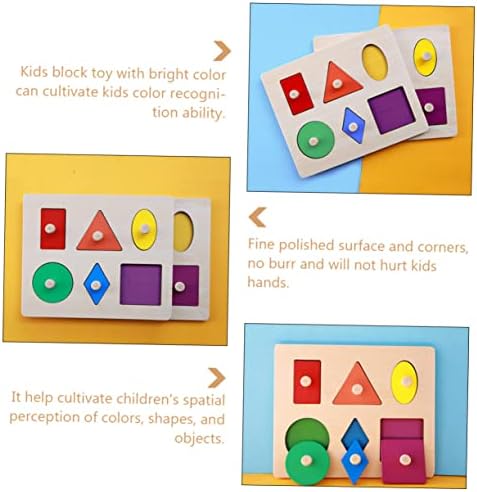 Toyvian 1 conjunto Painéis de forma geométrica Toys de desenvolvimento Puzzles 3D para crianças brinquedos para crianças brinquedos