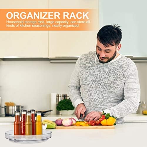 Zerodeko 1pc rotação prática durável multifuncional rack de cozinha de mesa de mesa de armazenamento rack para banheiro
