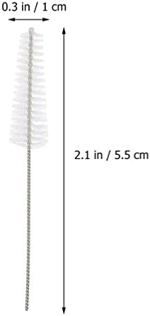 Ultchnovo 8pcs Aparelhos auditivos escovas de tubo de ventilação Ferramentas de limpeza de amplificador de nylon