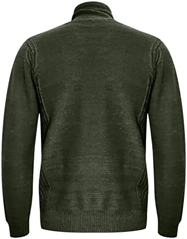 Xiaxogool Turtle Neck Sweaters Para homens, homens malha de malha pulôver casual com manga comprida blusas de gola alta com cordão